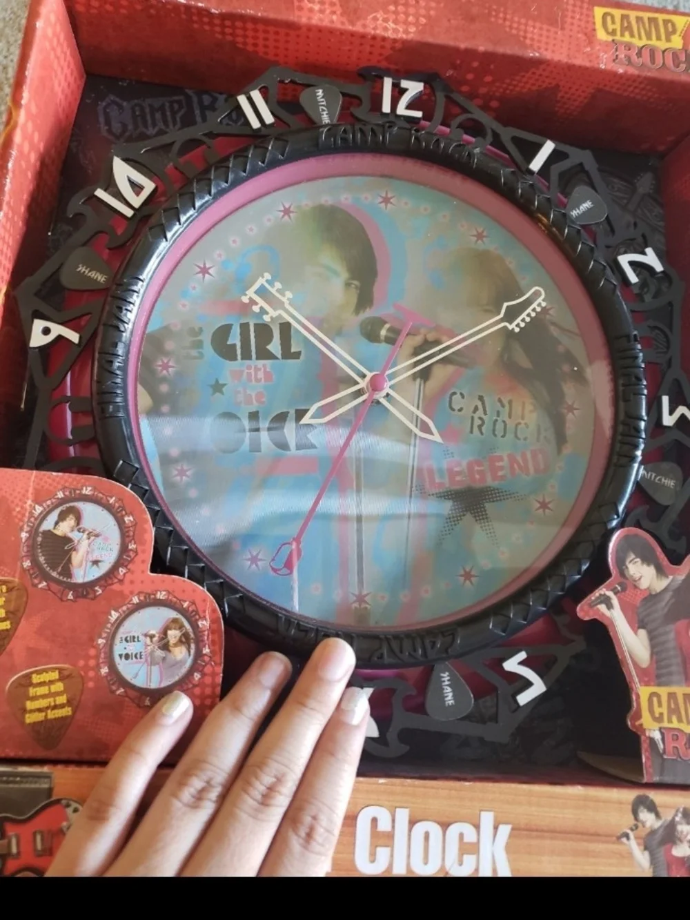 Camp rock wall clock